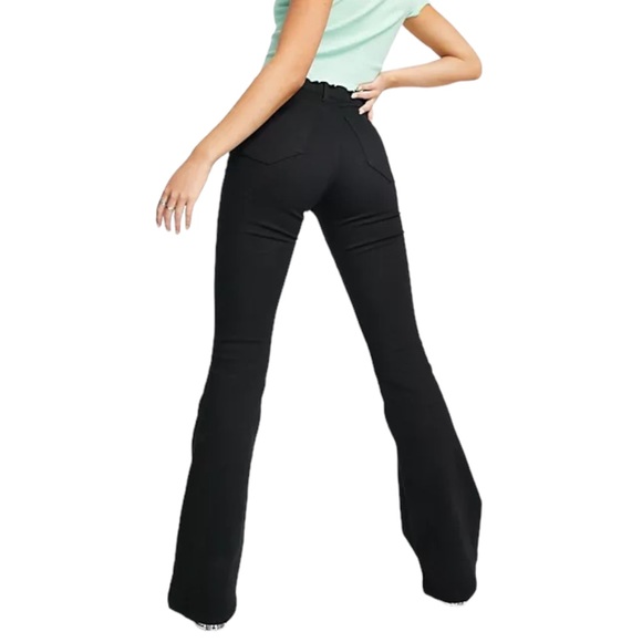 TOPSHOP Black Jamie High Waisted Flare Jeans - Picture 13 of 13